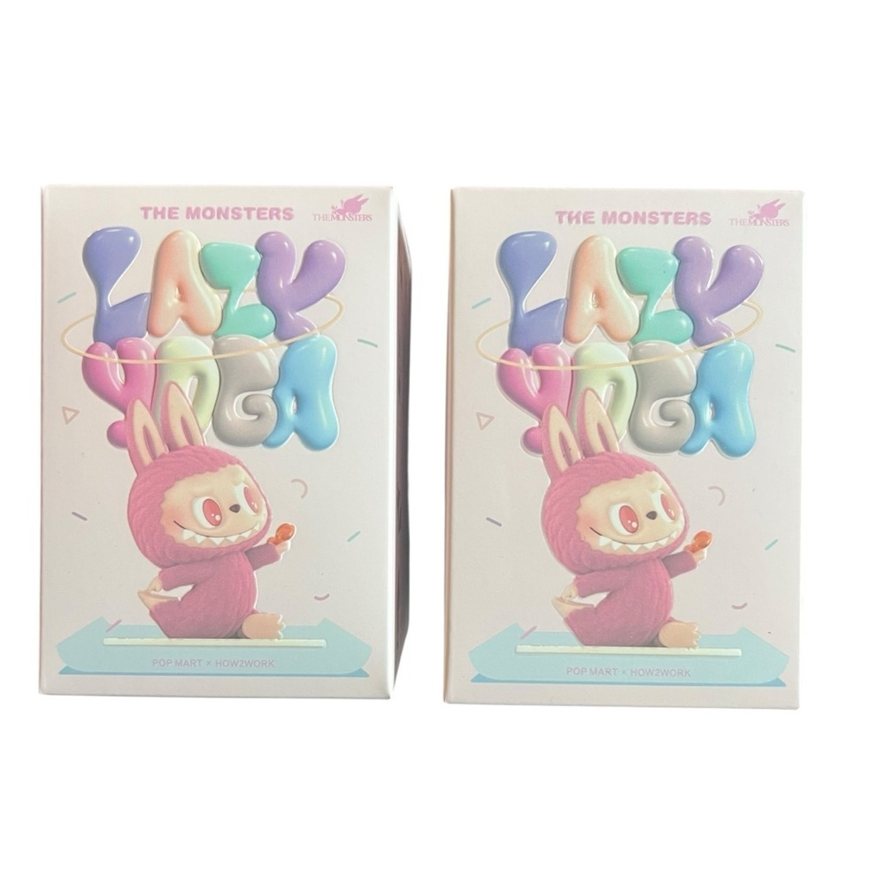 Labubu Lazy Yoga Figurine - 2 New in the box
